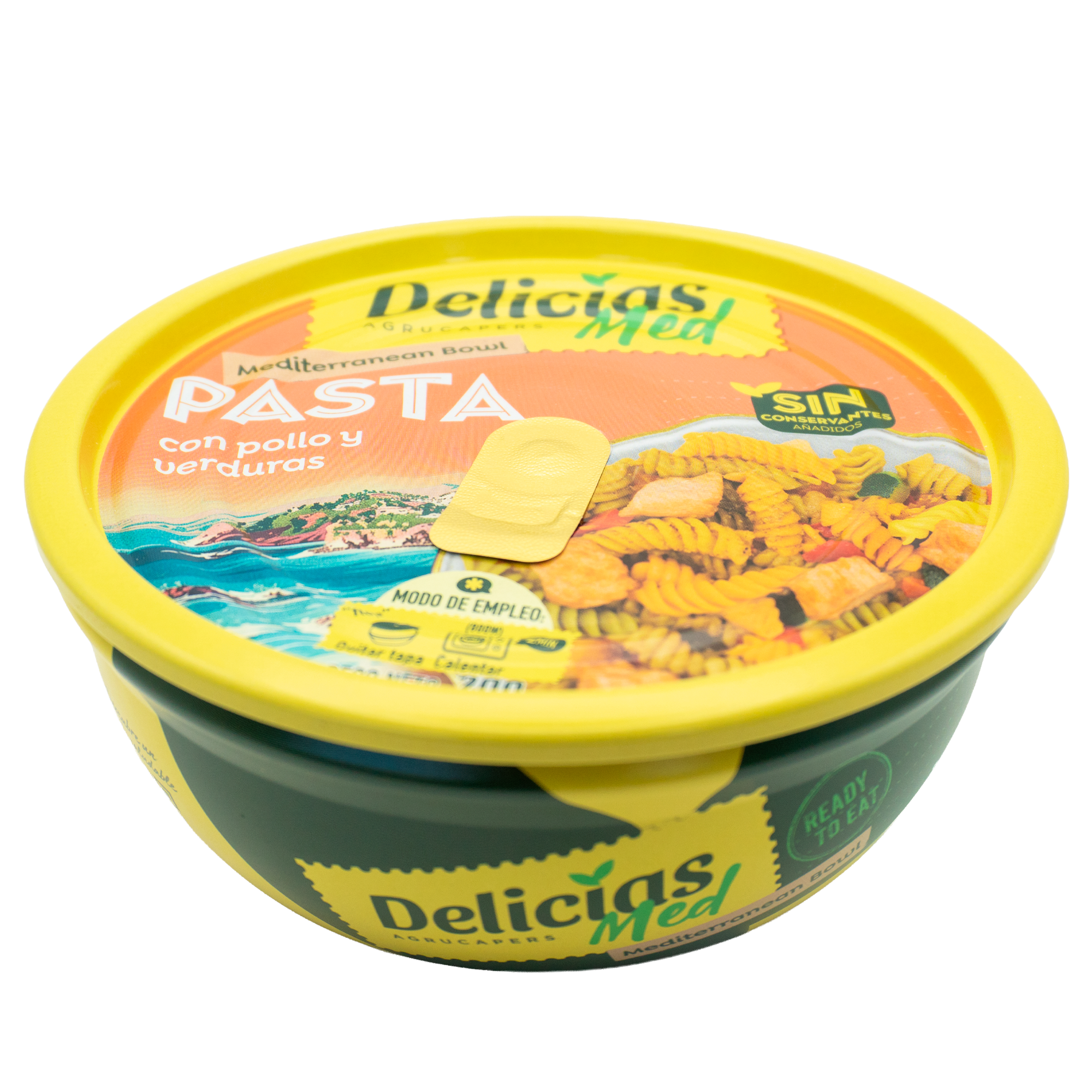 PASTA con pollo y verduras